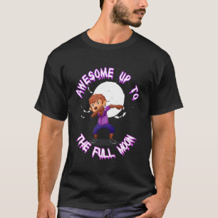 Kinderen Grappigste Halloween Kostuum Maan Weerwol T-shirt