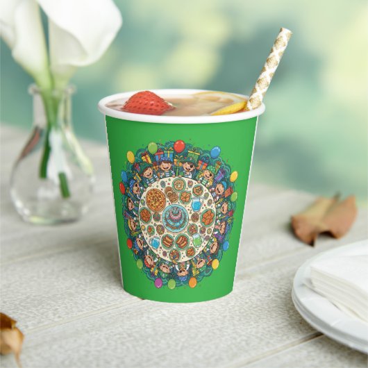 Kinderen Green Pirate Kostuumfeest Papieren Bekers (Insitu)