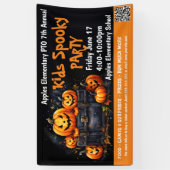 Kinderen griezelig Halloween-feest Fondsenwerving Spandoek (Verticaal)