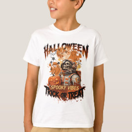 Kinderen Griezige Astronaut Halloween T-shirt