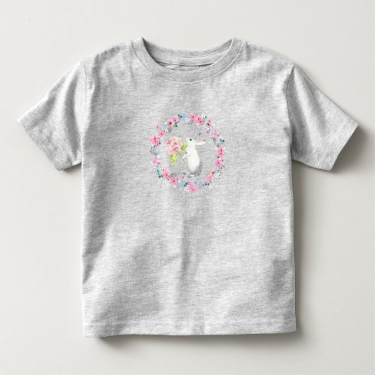 Kinderen Grijs Paashaas T-Shirt (Voorkant)