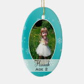 Kinderen groeien op, kerstversiering met meerdere  keramisch ornament (Rechts)