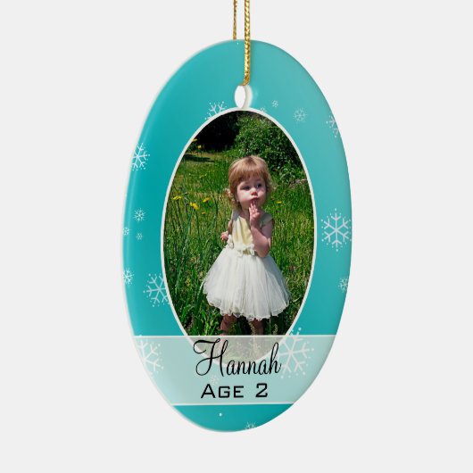 Kinderen groeien op, kerstversiering met meerdere  keramisch ornament (Rechts)