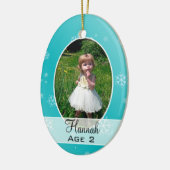 Kinderen groeien op, kerstversiering met meerdere keramisch ornament (Links)