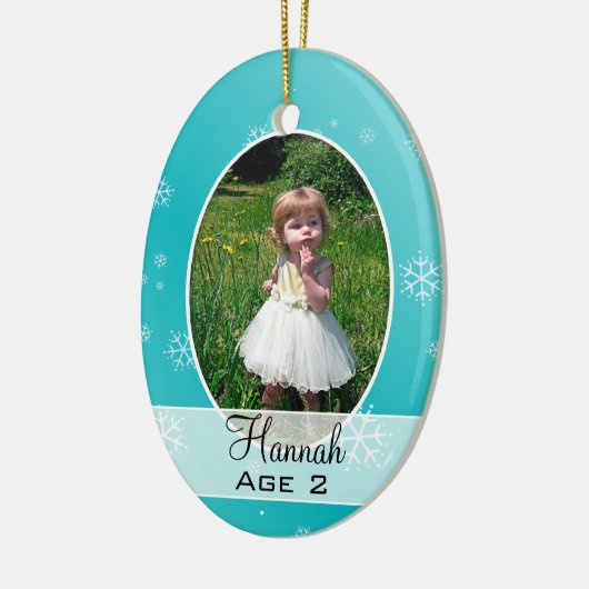 Kinderen groeien op, kerstversiering met meerdere keramisch ornament (Links)