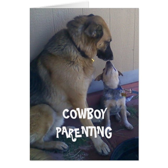 Kinderen groeien op met je hulp - Cowboy Ouderscha (Voorkant)