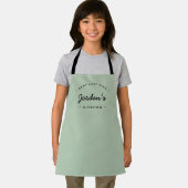 Kinderen Groen Beste Chef ooit Custom Keuken Gift Schort (Insitu)