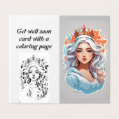 Kinderen groet en kleur krijgen goed snel kaart (Buitenkant ongevouwen)