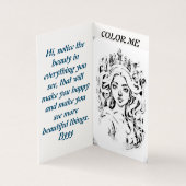 Kinderen groet en kleur krijgen goed snel kaart (Binnen)