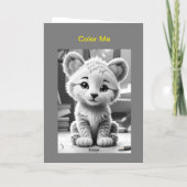 Kinderen groet en kleur krijgen goed snel kaart (Achterkant)