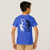 Kinderen hagedis T-shirt Organic Cool Lizard Art S (Achterkant volledig)