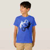 Kinderen hagedis T-shirt Organic Cool Lizard Art S (Voorkant volledig)