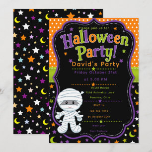 Kinderen Halloween Feest Kaart