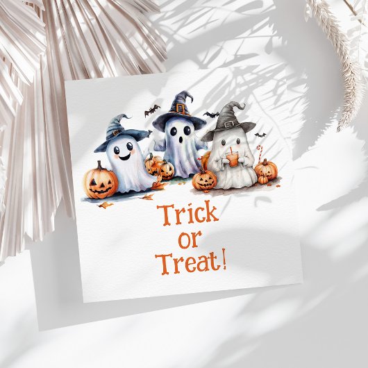 Kinderen Halloween Ghosts Bats Pumpkins Party Serv Servet