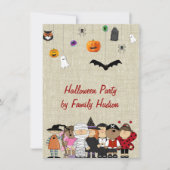 KINDEREN HALLOWEEN INVITATIE KAART (Voorkant)