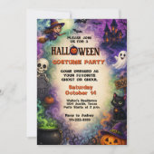 Kinderen Halloween Kostuum Feest Spoken Cute Kaart (Voorkant)