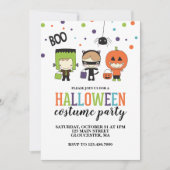 Kinderen Halloween Kostuum Feest Uitnodiging (Voorkant)