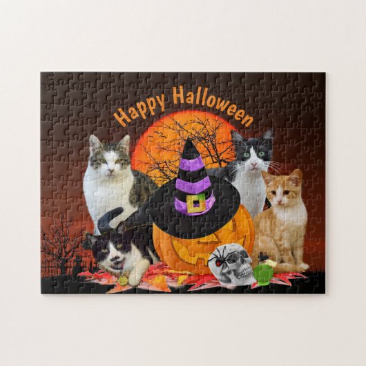 Kinderen Halloween Legpuzzel (Horizontaal)