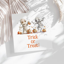 Kinderen Halloween Mummy Pumpkins Party Servetten