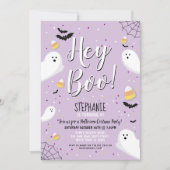 Kinderen Halloween Party Costume Hey Boo Ghost Paa Kaart (Voorkant)