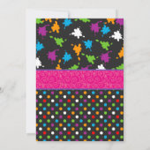 Kinderen Halloween Pumpkin Painting Party Kaart (Achterkant)