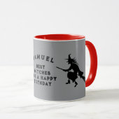 Kinderen Halloween Verjaardag Heks Mok (Voorkant rechts)