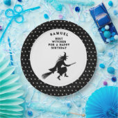 Kinderen Halloween Verjaardag Heks Papieren Bordje (Feest)