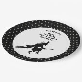 Kinderen Halloween Verjaardag Heks Papieren Bordje (Gekanteld)