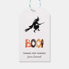 Kinderen Halloween Verjaardag - Little Witch Cadeaulabel