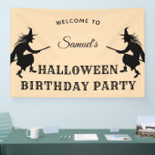 Kinderen Halloween Verjaardag Welkom Banner (Beurs)
