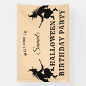 Kinderen Halloween Verjaardag Welkom Banner (Verticaal)