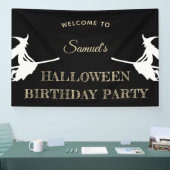 Kinderen Halloween Verjaardag Welkom Spandoek (Beurs)