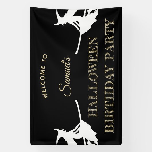 Kinderen Halloween Verjaardag Welkom Spandoek (Verticaal)