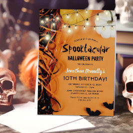 Kinderen Halloween Verjaardagsfeest Uitnodiging
