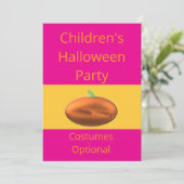 Kinderen Halloween Verkleedfeest Optioneel Kaart (Staand voorkant)