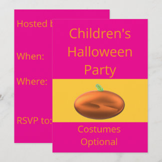 Kinderen Halloween Verkleedfeest Optioneel Kaart