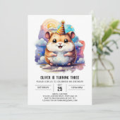 Kinderen Hamster Funland Verjaardag Kaart (Staand voorkant)