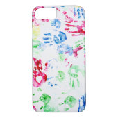 kinderen hand print verf patroon Case-Mate iPhone case (Achterkant)