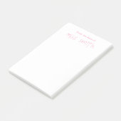 Kinderen handschrift leraren naam cadeau post-it® notes (Schuin)