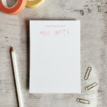 Kinderen handschrift leraren naam cadeau post-it® notes<br><div class="desc">Van het bureau van je favoriete leraar. Een speciale manier om 'Dank je wel' te zeggen aan die speciale leerkrachten,  deze post-it notitie pad shows van het handschrift van je kind.</div>