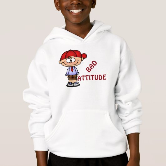 Kinderen Hanes ComfortBlend® Hoodie/Bad Attitude (Voorkant)