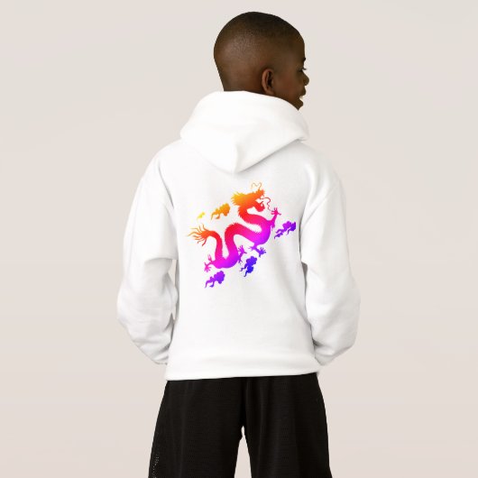 Kinderen Hanes ComfortBlend® Hoodie KANJI FREEDOM (Achterkant volledig)