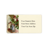 Kinderen Hangende Holly  adreslabel Etiket (Voorkant)