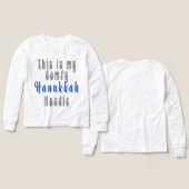 Kinderen Hanukkah trui met capuchon (Voorkant /achterkant)