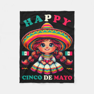 Kinderen Happy Cinco De Mayo Shirt Meisje Kinderen Fleece Deken