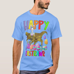 Kinderen Happy Eastrawr Tre Dinosaur Bunny Egg Hun T-shirt