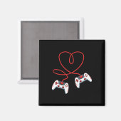 Kinderen Hart Videogame Controller Valentijnsdag C Magneet (Voorkant / Achterkant)