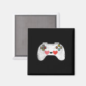 Kinderen Hart Videospel Controller Valentijnsdag C Magneet (Voorkant / Achterkant)