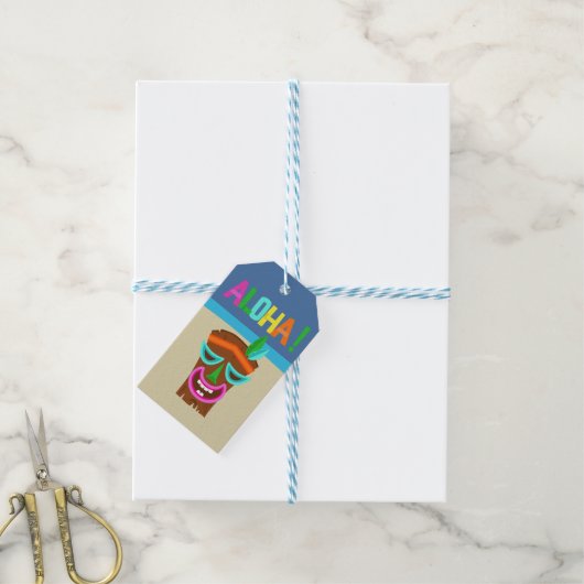 Kinderen Hawaiaans Luau Feest Cadeaulabel (Met Touw)