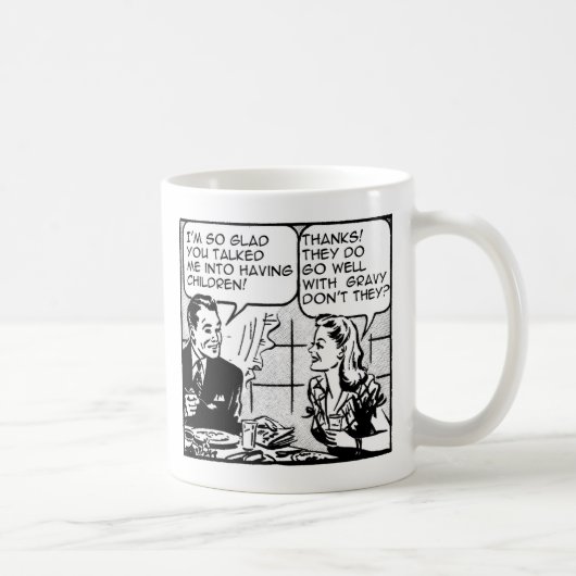 Kinderen Hebben Funny Retro Mok Humor (Rechts)